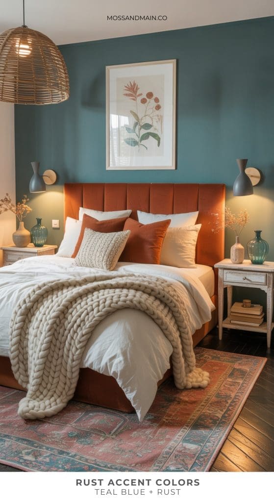 Interior Colour Complement Rust Obsessed With Rust Home Decor? These 14 Rust Color Combinations Will ...